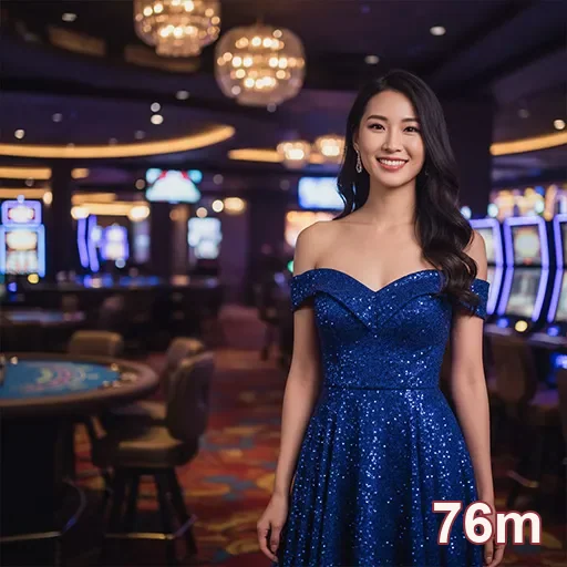 Imagem de mulher em cassino seguro no site 76m.