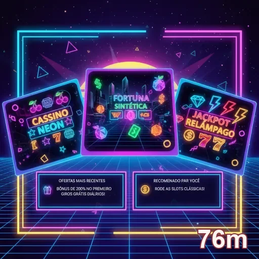 Tela colorida de serviços VIP na 76m com jogos destacados.